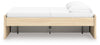 Onita Full Platform Bed with 1 Side Storage - Natural