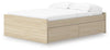 Onita Full Platform Bed with 2 Side Storage - Natural