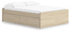 Onita Full Platform Bed with 2 Side Storage - Natural