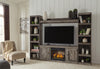 Wynnlow 4-Piece Entertainment Center with Electric Fireplace - Gray (EW0440W8)