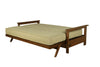 Emily Studio Sleeper — Full / Brownstone / #8000 Monte Toro Pistachio Mattress
