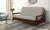 Emily Studio Sleeper — Full / Brownstone / #8000 Natural Beauty Cloud Mattress
