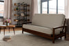 Emily Studio Sleeper — Full / Brownstone / #8000 Taber Cashmere Mattress