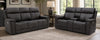 Dual Power Ht Reclining Loveseat With Con Encore Charcoal
