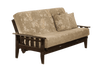Kingston Hardwood Futon Frame with Front Loader Mechanism in Dark Chocolate