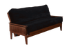 Naples Moon Glider Futon Frame — Black Walnut