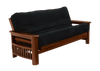 Portofino Moon Glider Futon Frame — Black Walnut