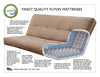 Tucson Futon Frame — Queen / Rustic Walnut