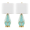 Geo RainGlass 25" Table Lamp - Set of 2