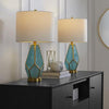 Geo RainGlass 25" Table Lamp - Set of 2