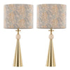 Cone Travertine 27" Table Lamp - Set of 2
