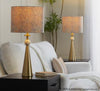 Cone Travertine 27" Table Lamp - Set of 2