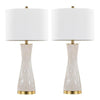 Gemma 28" Brush Ceramic Table Lamp - Set of 2