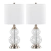 Belle 20" Glass Accent Lamp - Set of 2