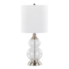 Belle 20" Glass Accent Lamp - Set of 2