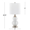 Belle 20" Glass Accent Lamp - Set of 2