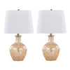Gloria Round 20" Glass Accent Lamp - Set of 2