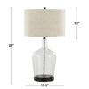 Botella 28" Glass Table Lamp with USB - Set of 2