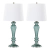 Windsor 25" Glass Table Lamp - Set of 2
