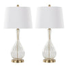 Jenny 27.25" Glass Table Lamp - Set of 2