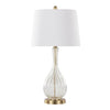 Jenny 27.25" Glass Table Lamp - Set of 2