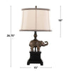 Elephant 27" Polyresin Table Lamp - Set of 2