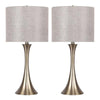 Lenuxe 24.25" Metal Table Lamp - Set of 2