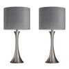 Lenuxe 24.25" Metal Table Lamp - Set of 2