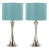 Lenuxe 24" Metal Table Lamp - Set of 2