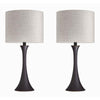 Lenuxe 24.25" Metal Table Lamp - Set of 2