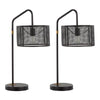 Mod Mesh 27" Metal Task Lamp with USB - Set of 2