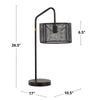 Mod Mesh 27" Metal Task Lamp with USB - Set of 2