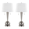 Jules 30.25" Metal Table Lamp with USB - Set of 2