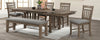 Dining Bench Upholstered Harrison Oak