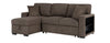 Media Sleeper With Storage & Usb Hopkins Chocolate