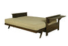 Jozie Studio Sleeper — Full / Graystone / #8000 Monte Toro Pistachio Mattress