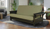 Jozie Studio Sleeper — Full / Graystone / #8000 Monte Toro Pistachio Mattress