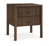 Kivo 18.5" Solid Wood Nightstand - Walnut