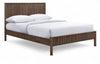 Kivo Solid Wood Bed — Queen / Walnut