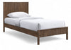 Kivo Solid Wood Bed — Twin / Walnut