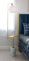 Symbol Floor Lamp with Side Table