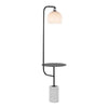 Symbol 66" Metal Floor Lamp With Side Table