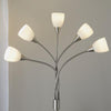 Led Medusa 71" Metal Floor Lamp 5 Arm