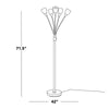 Led Medusa 71" Metal Floor Lamp 5 Arm