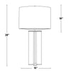Cosmo 28" Metal Table Lamp