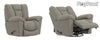 Swivel Glider Recliner Manley Espresso