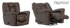 Swivel Glider Recliner Manley Smoke