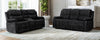 Reclining Ls With Console & Usb Marian Black