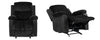 Reclining Ls With Console & Usb Marian Black