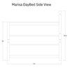 Marisa Daybed — Weathered Gray / None